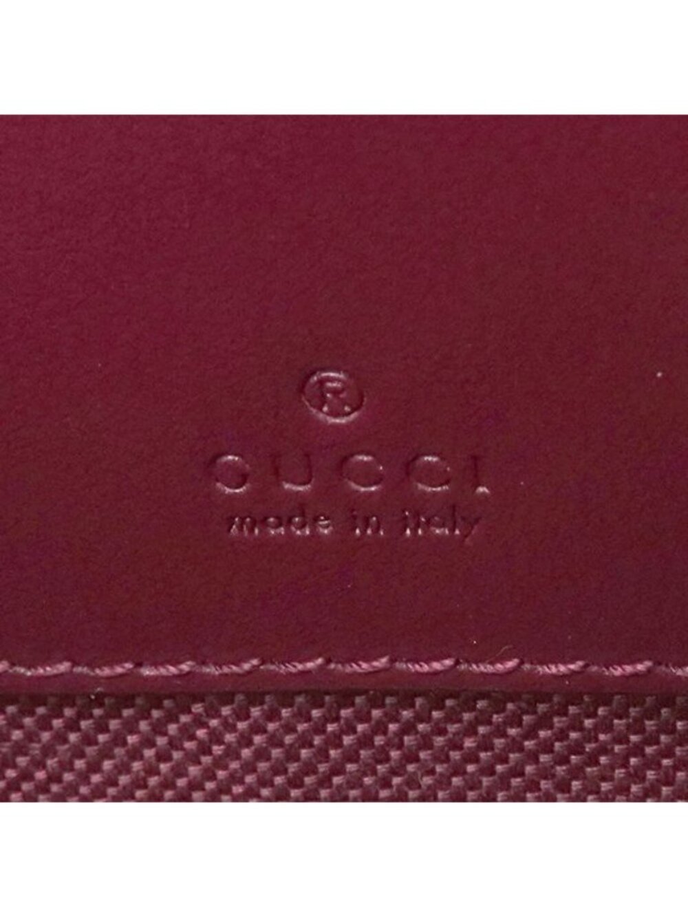 Gucci Clutch Snake Pattern GG Canvas Leather Brown Rosso Ancora Gold Bordeaux - Picture 8 of 9